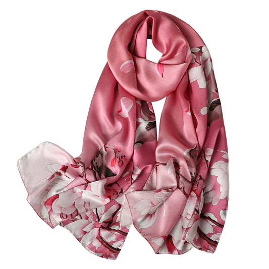 Floral Print Long Scarf