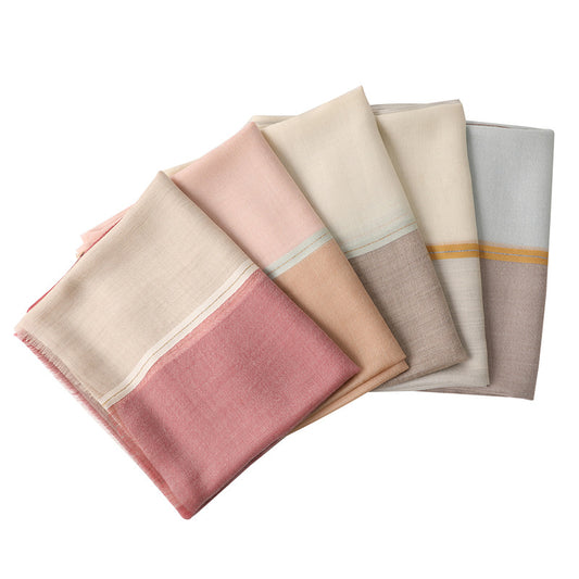 Ring Detail Long Scarf