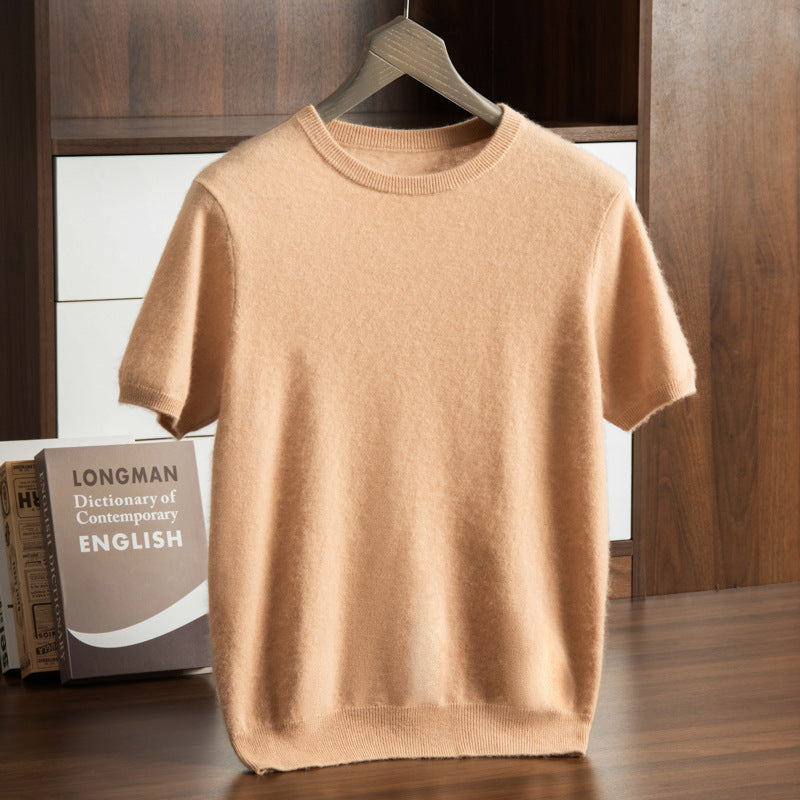 Men’s Cashmere Short Sleeve Sweater