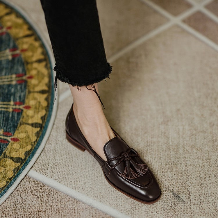 Tassel Loafer Low Heel Shoes