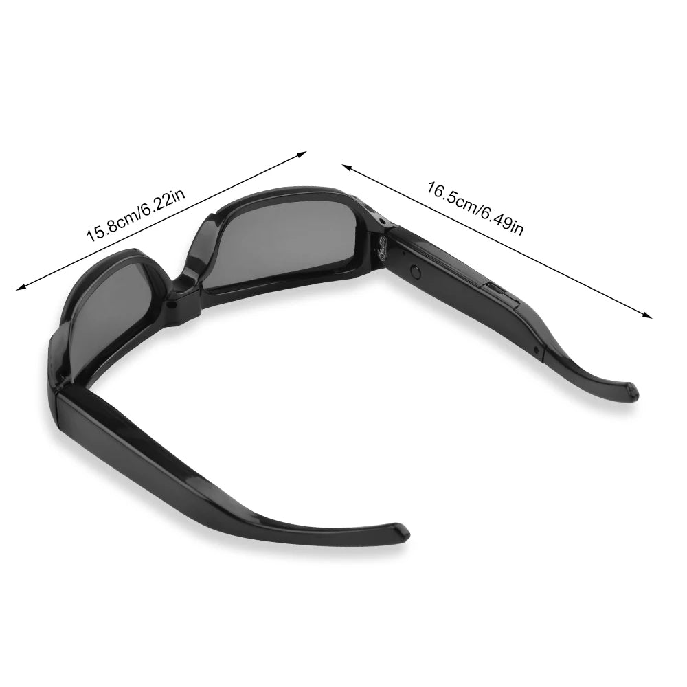 Mini Wearable Camera Glasses – Discreet Action Cam Sunglasses