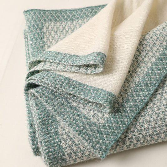 Soft Woven Color-Block Scarf