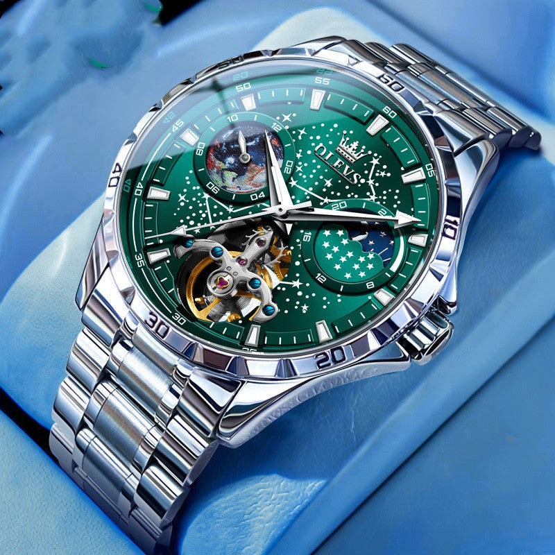 Luxury Sport Automatic Watch - Steel Bracelet