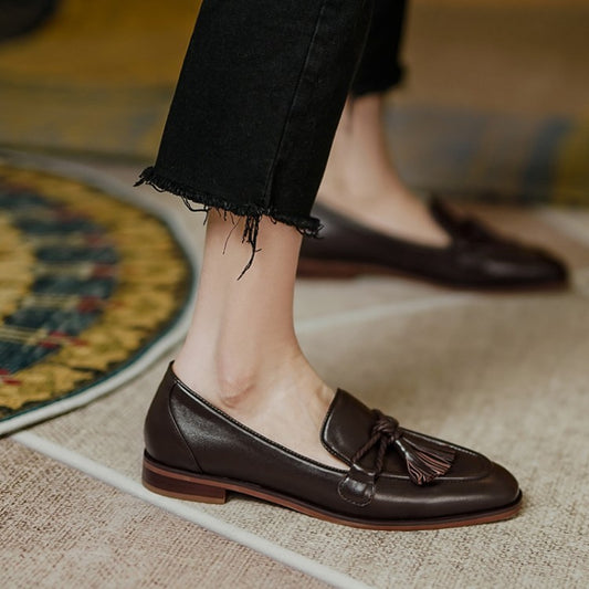 Tassel Loafer Low Heel Shoes