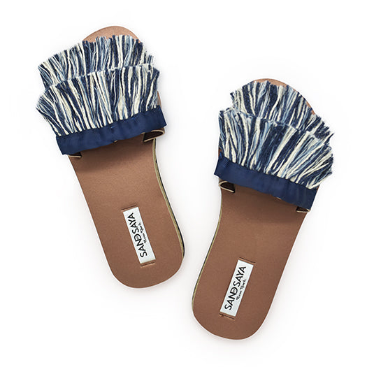 Irving Fringe Stripe Espradille Flats