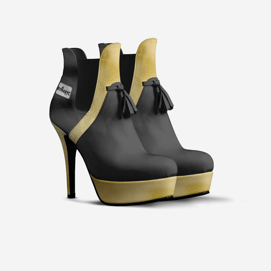 Limited Edition Vegan Over-The-Knee Boots BYMANYC® New York Skyline Black