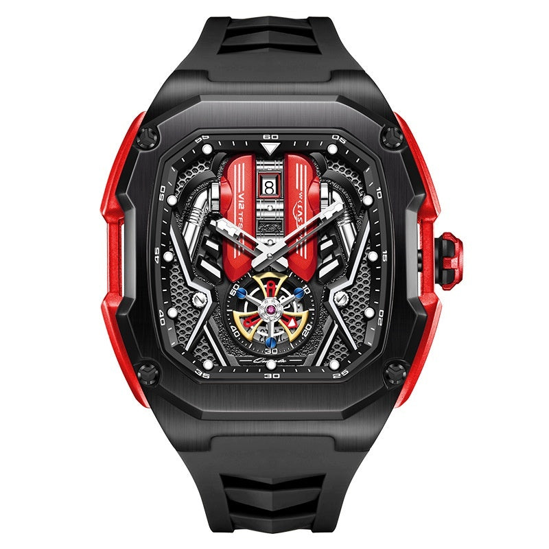 Sport Luxury Quartz Watch - Tonneau Case