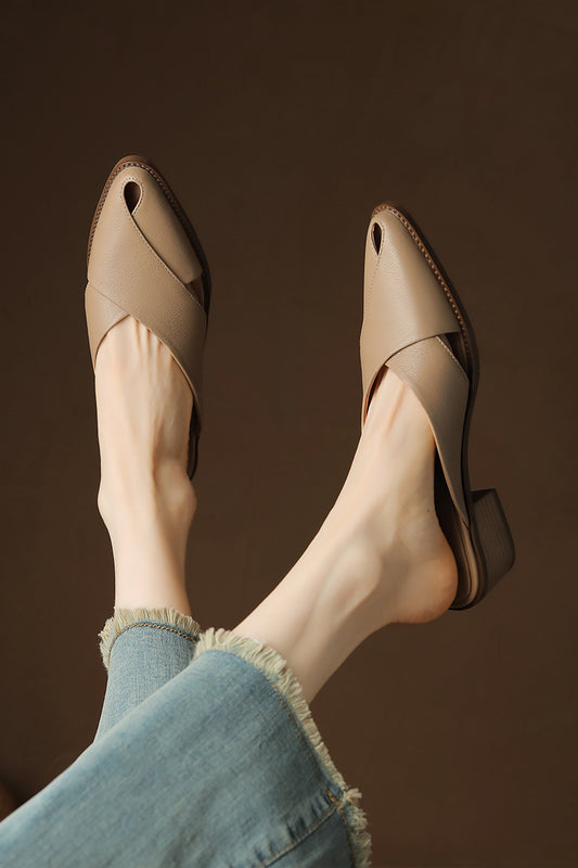 Classic Mid Heel Mules