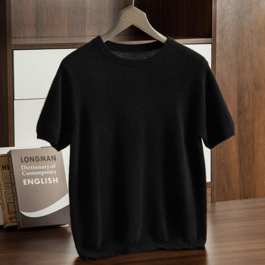Men’s Cashmere Short Sleeve Sweater
