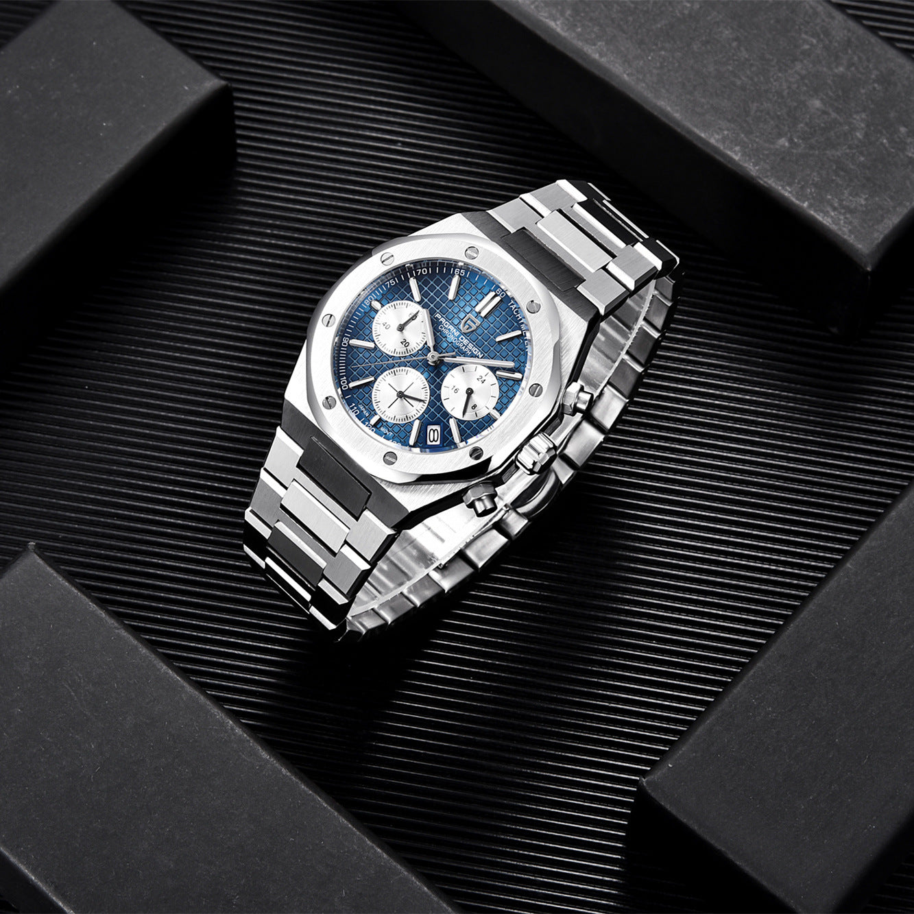 Business Luxury Steel Watch - Chronograph Style