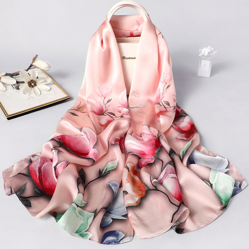 Soft Blossom Print Scarf