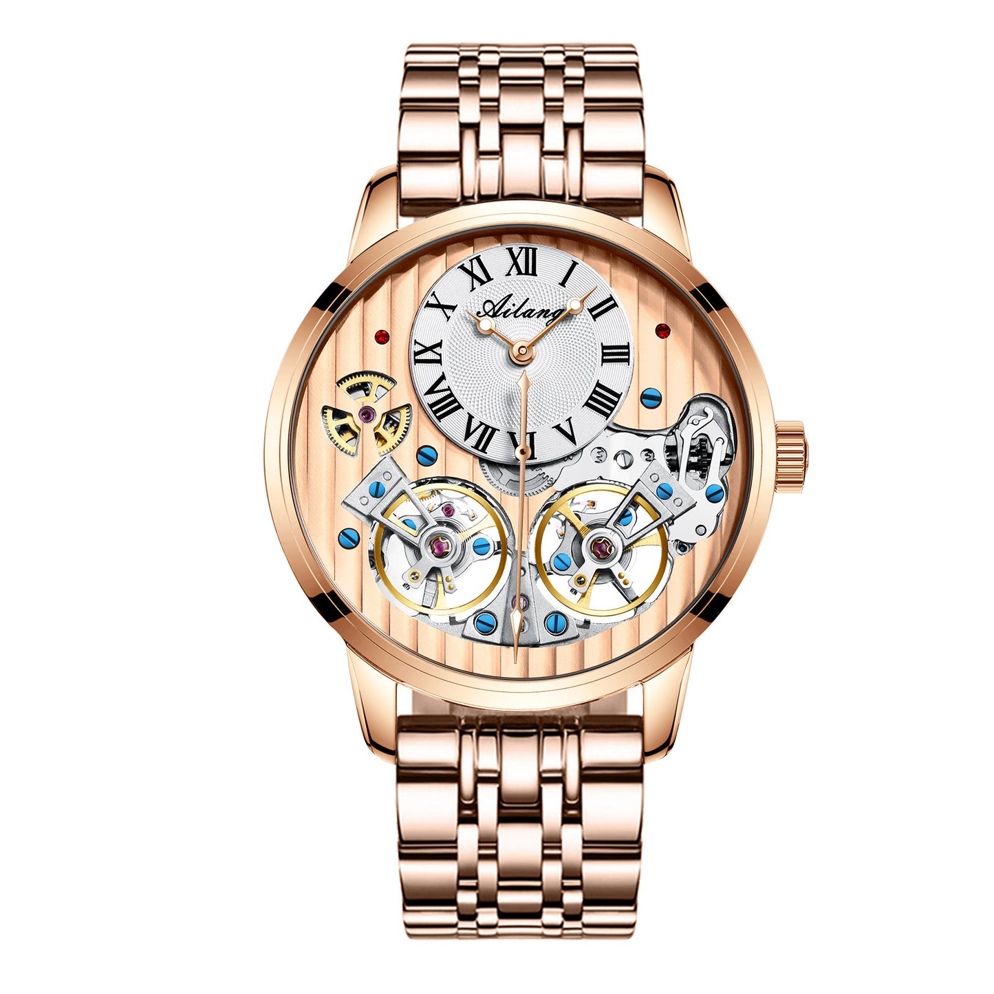 luxury Automatic Skeleton Watch - Classic Gentleman Style