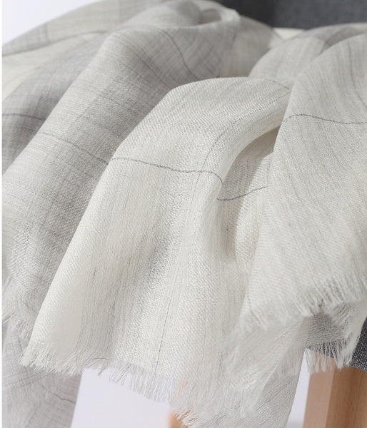 Sheer Plain Long Scarf