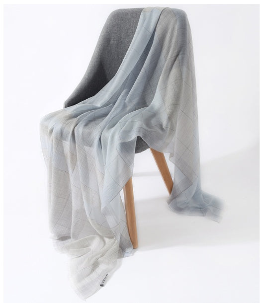 Sheer Plain Long Scarf