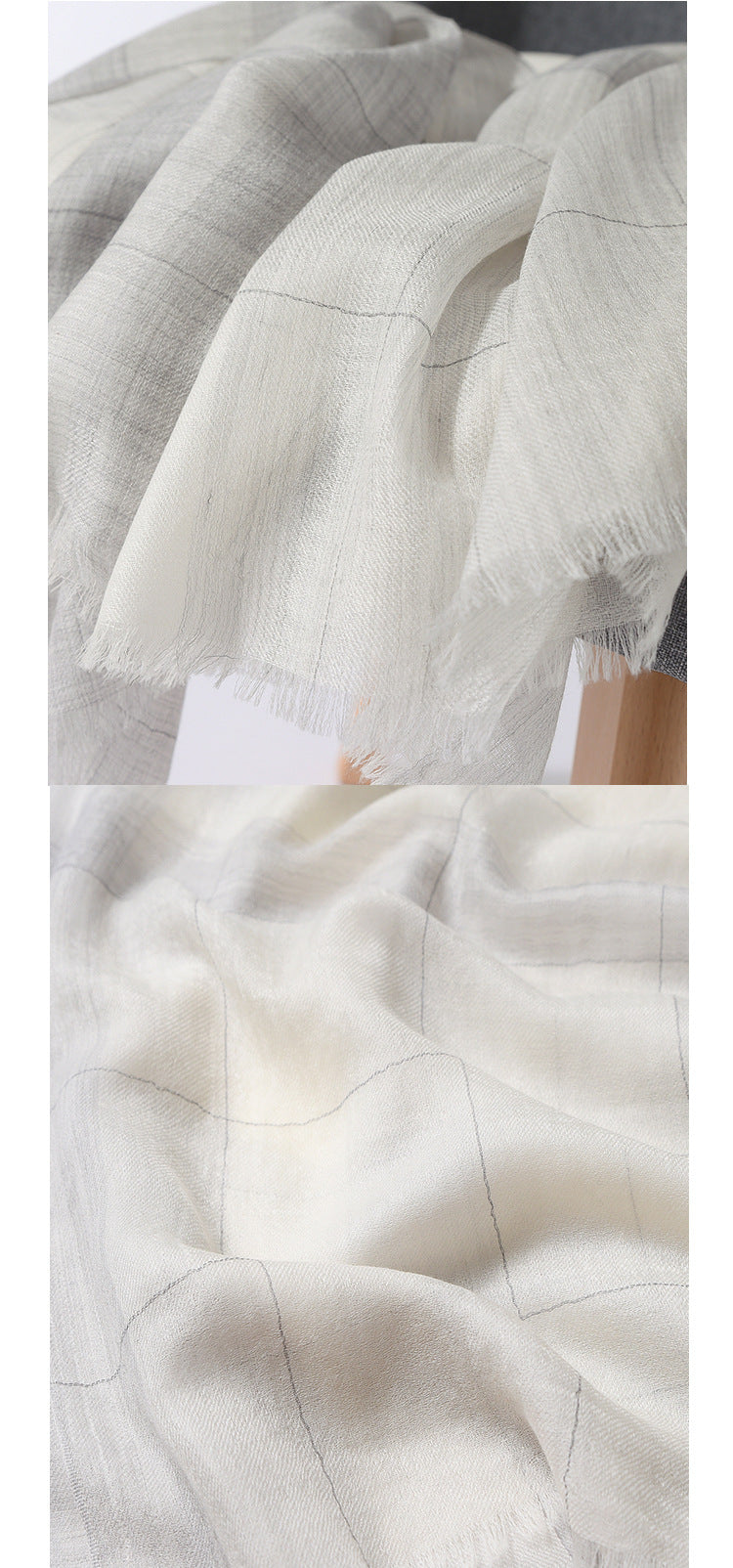 Sheer Plain Long Scarf