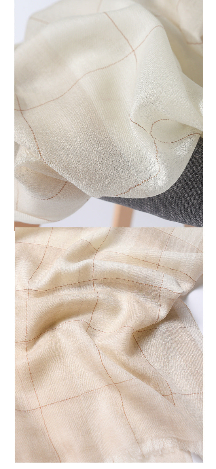 Sheer Plain Long Scarf