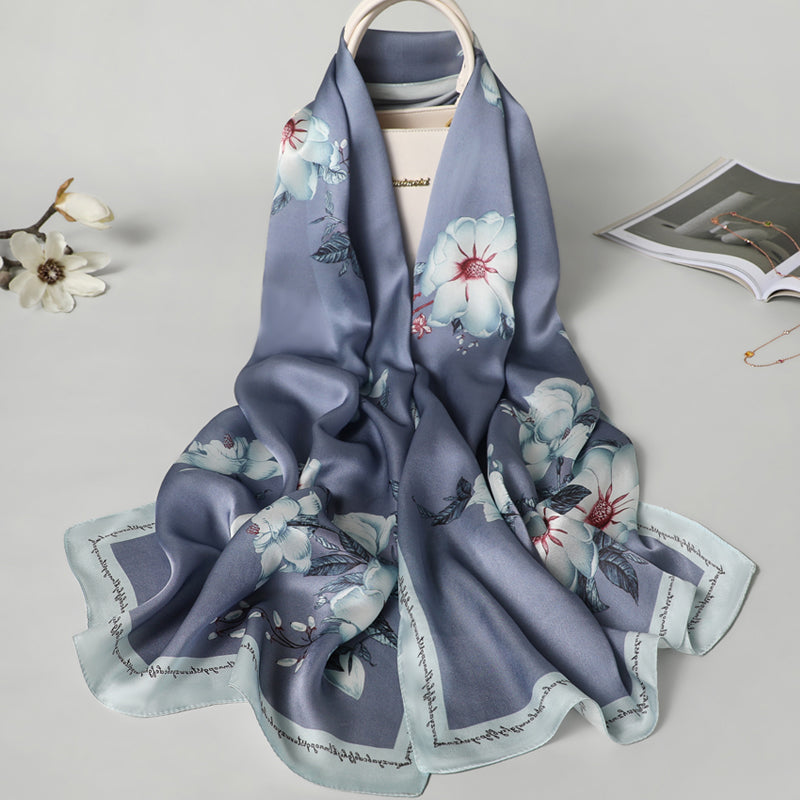 Floral Print Long Scarf