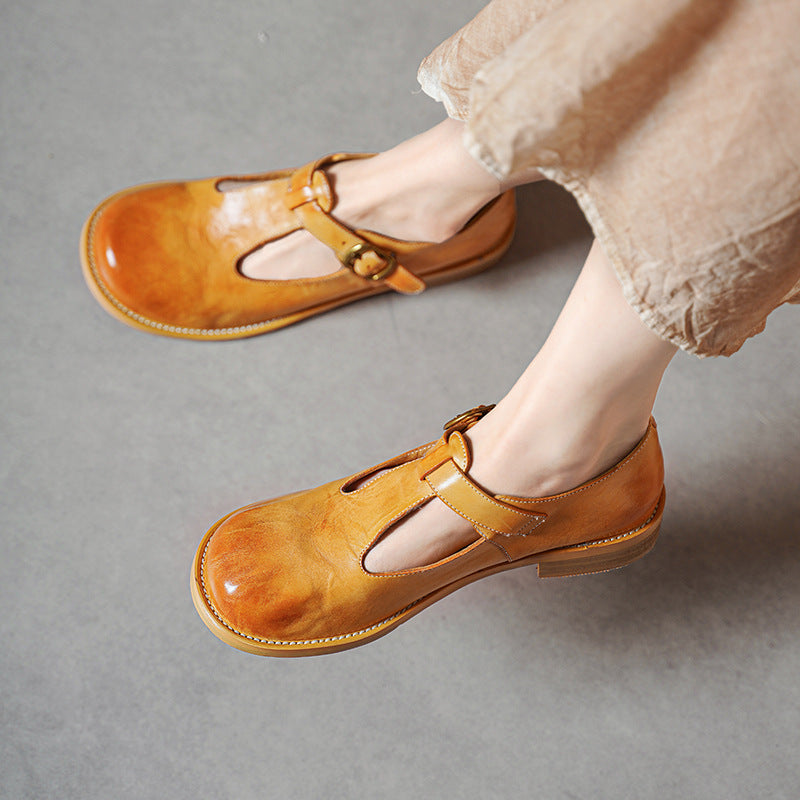 Retro Mary Jane Flats