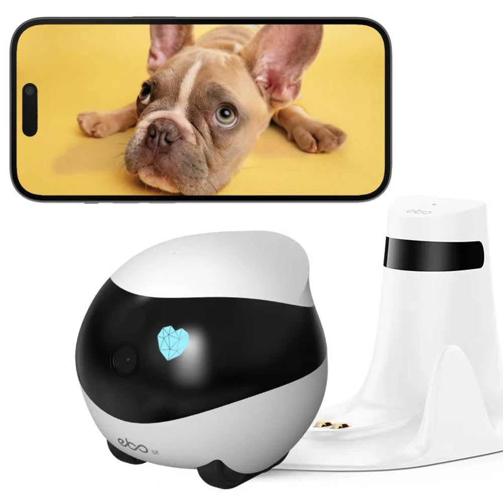 Smart Remote Camera Robot – 360° HD Home Security & Pet Monitor with Auto-Charging