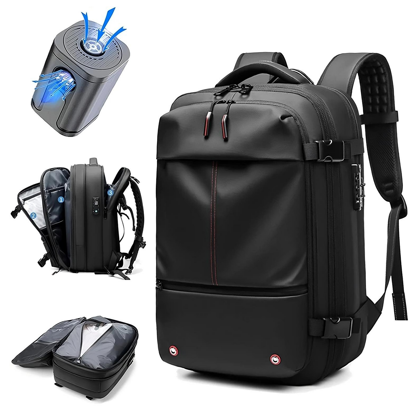 PackMate Vacuum Compression Travel Backpack – 60L Carry-On