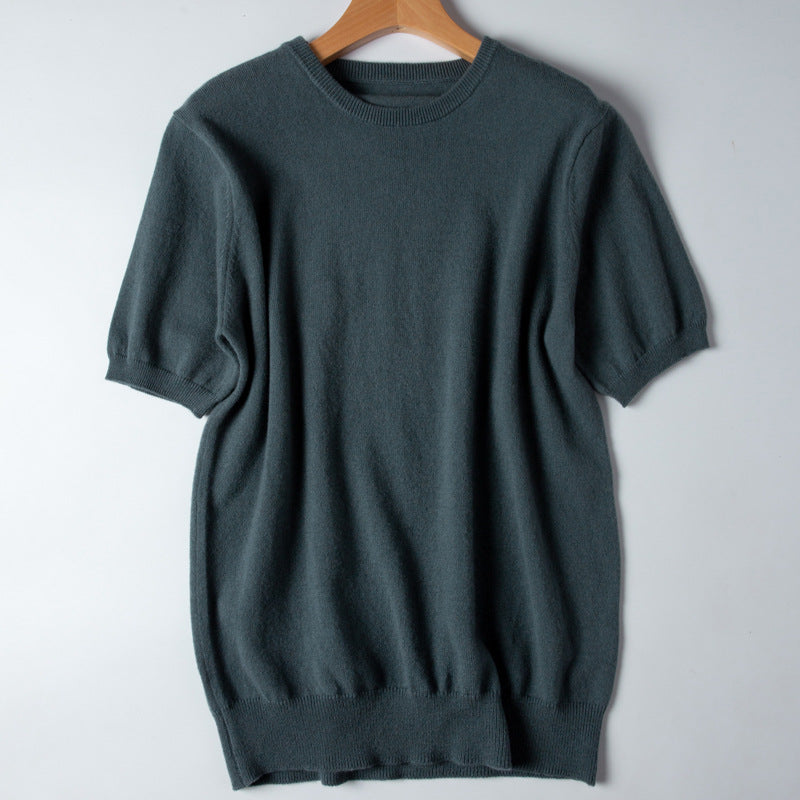 Short Sleeve Knit Sweater