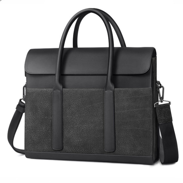 Men’s Cowhide Leather Business Briefcase