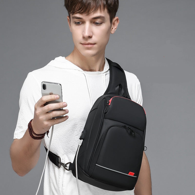 Men’s Waterproof Casual Shoulder Bag