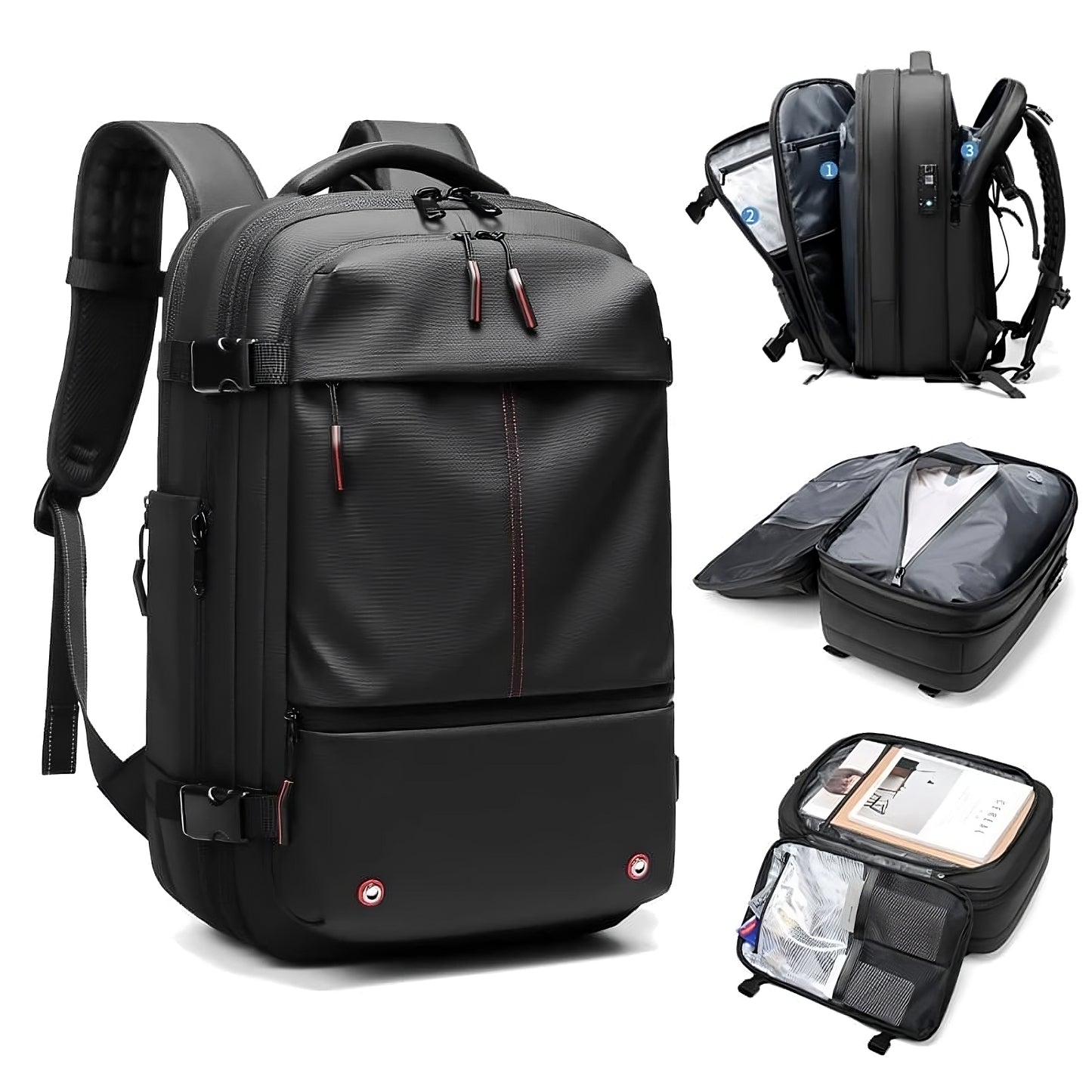 PackMate Vacuum Compression Travel Backpack – 60L Carry-On
