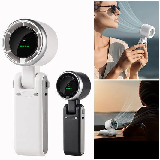 Handheld Turbo Fan – 5-Speed High-Power Portable Mini Fan