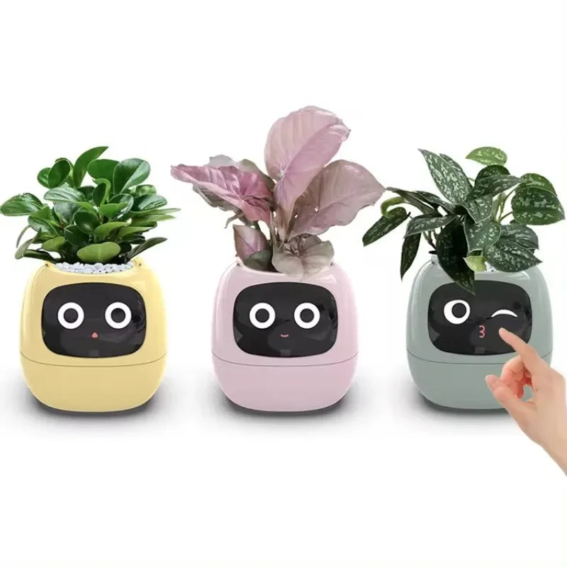 BloomSmart AI Flower Pot – Self-Watering Smart Planter