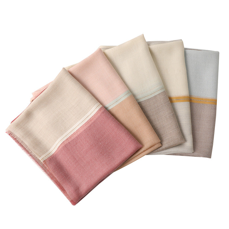 Ring Detail Long Scarf