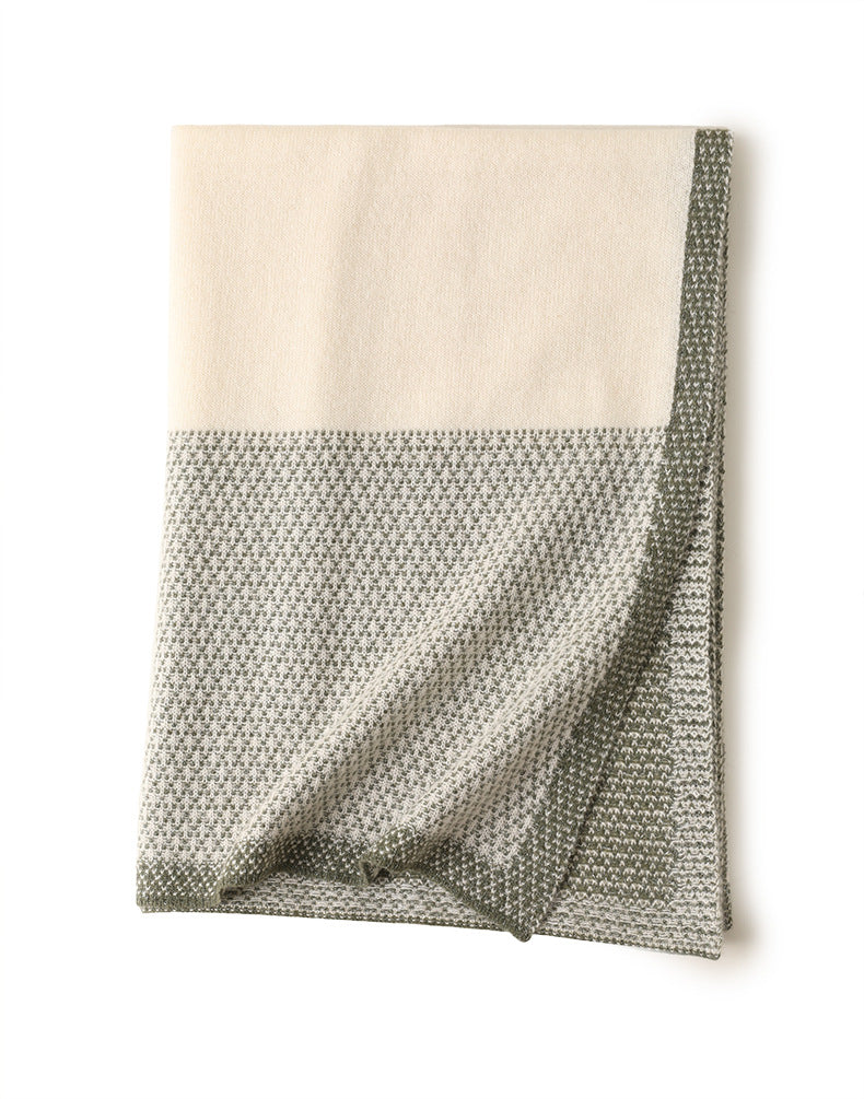 Soft Woven Color-Block Scarf