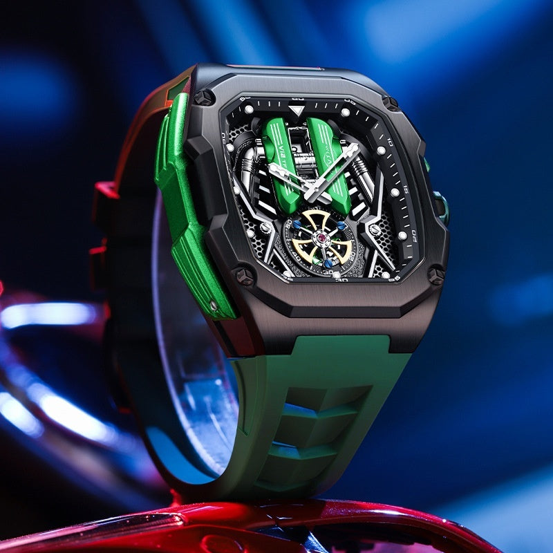 Sport Luxury Quartz Watch - Tonneau Case