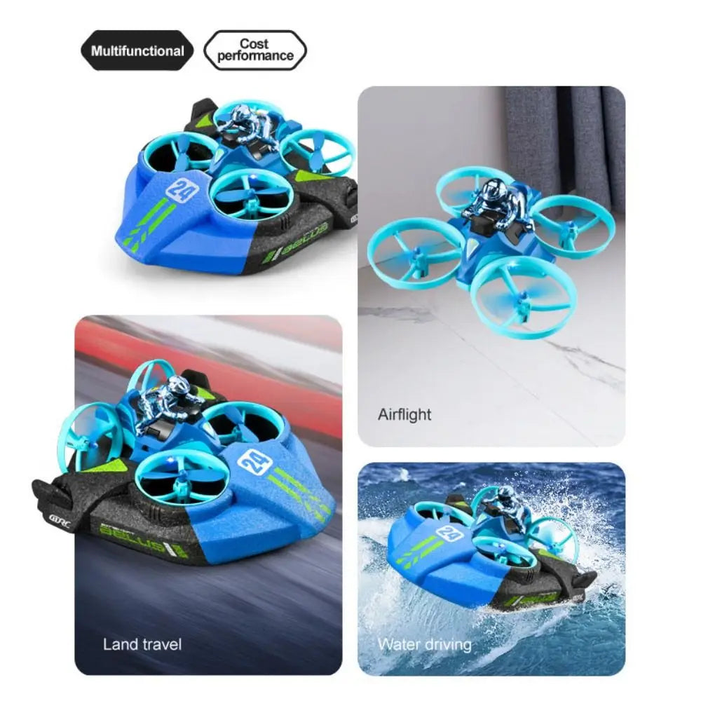 3-in-1 All-Terrain RC Drone – Fly, Drive & Sail Anywhere