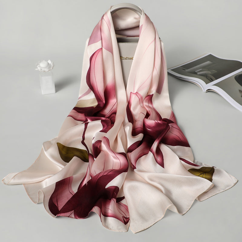 Floral Print Long Scarf