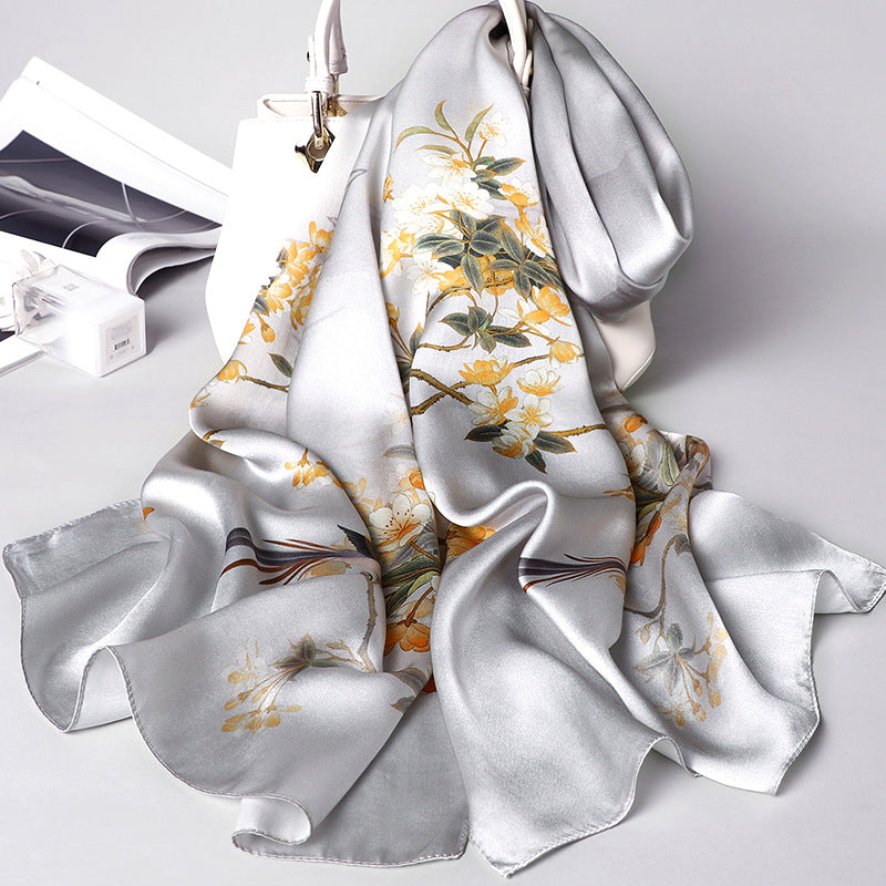 Soft Blossom Print Scarf