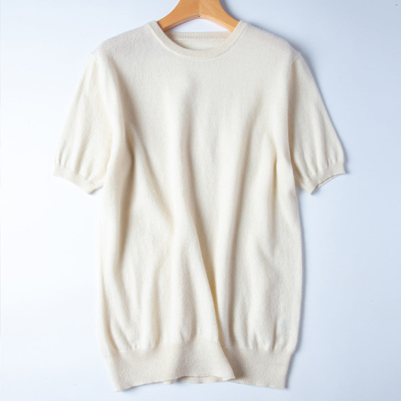 Short Sleeve Knit Sweater