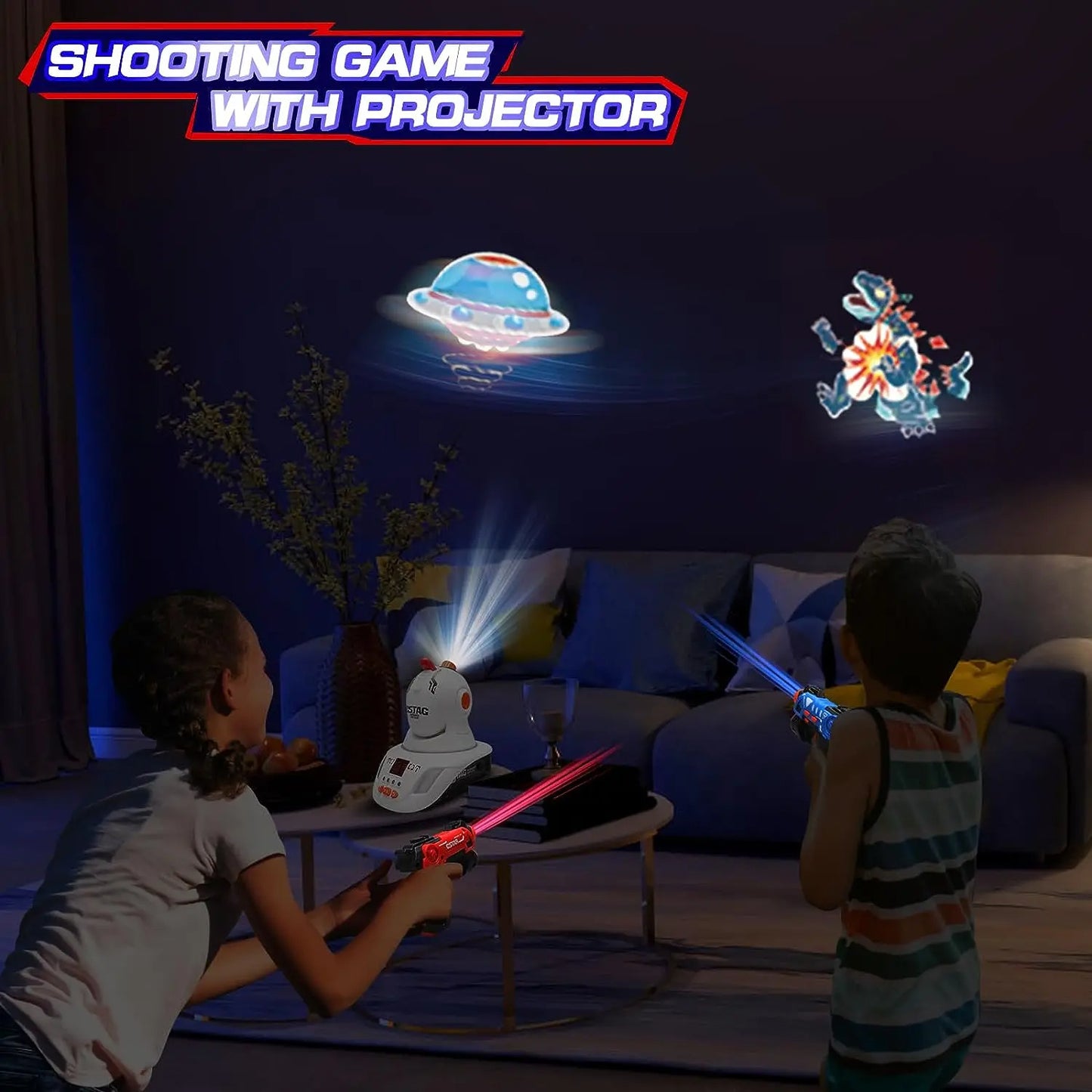 LaserShot Projector Game – Electronic Shooting Target for Kids