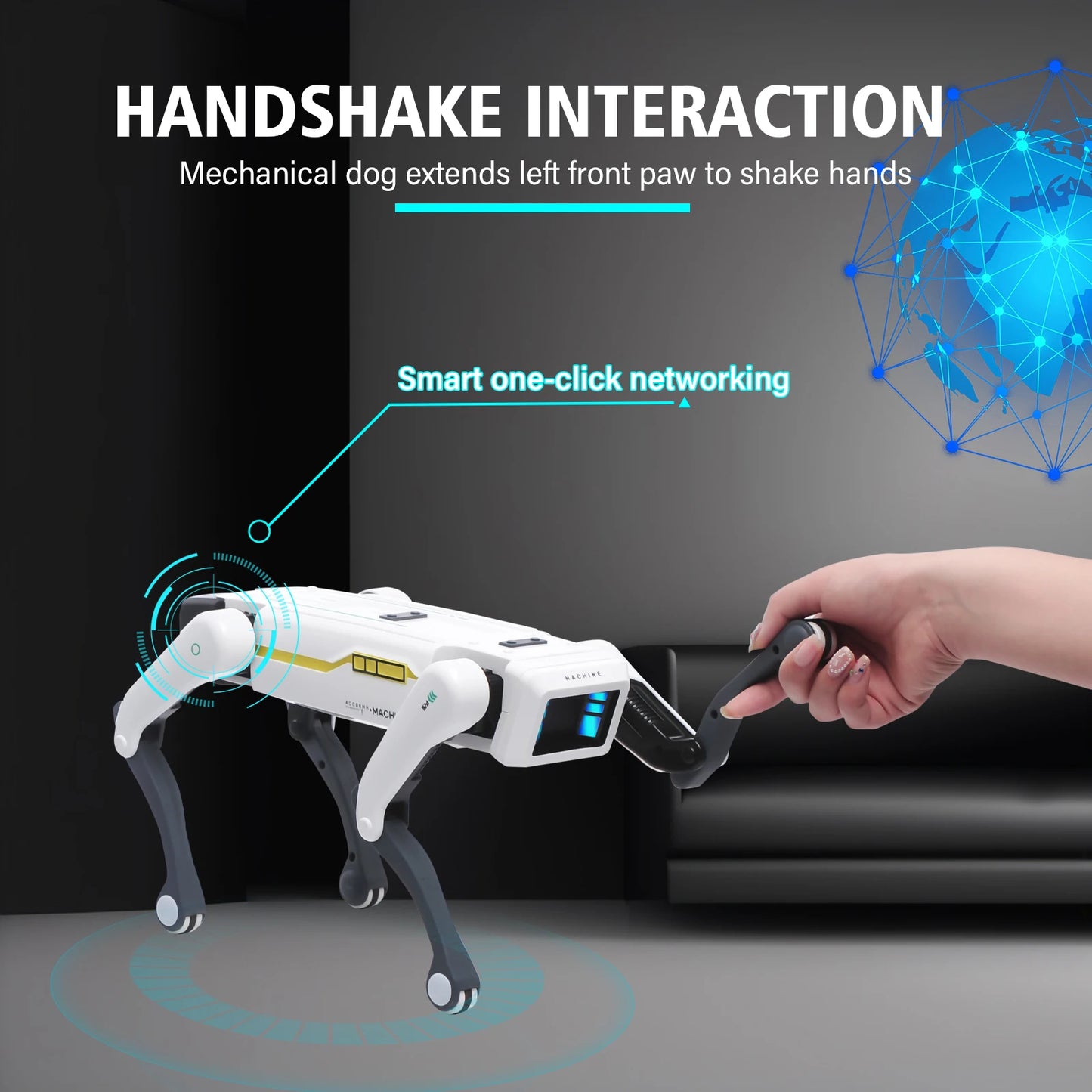 RoboPup Interactive AI Dog – Voice & App Controlled Smart Pet