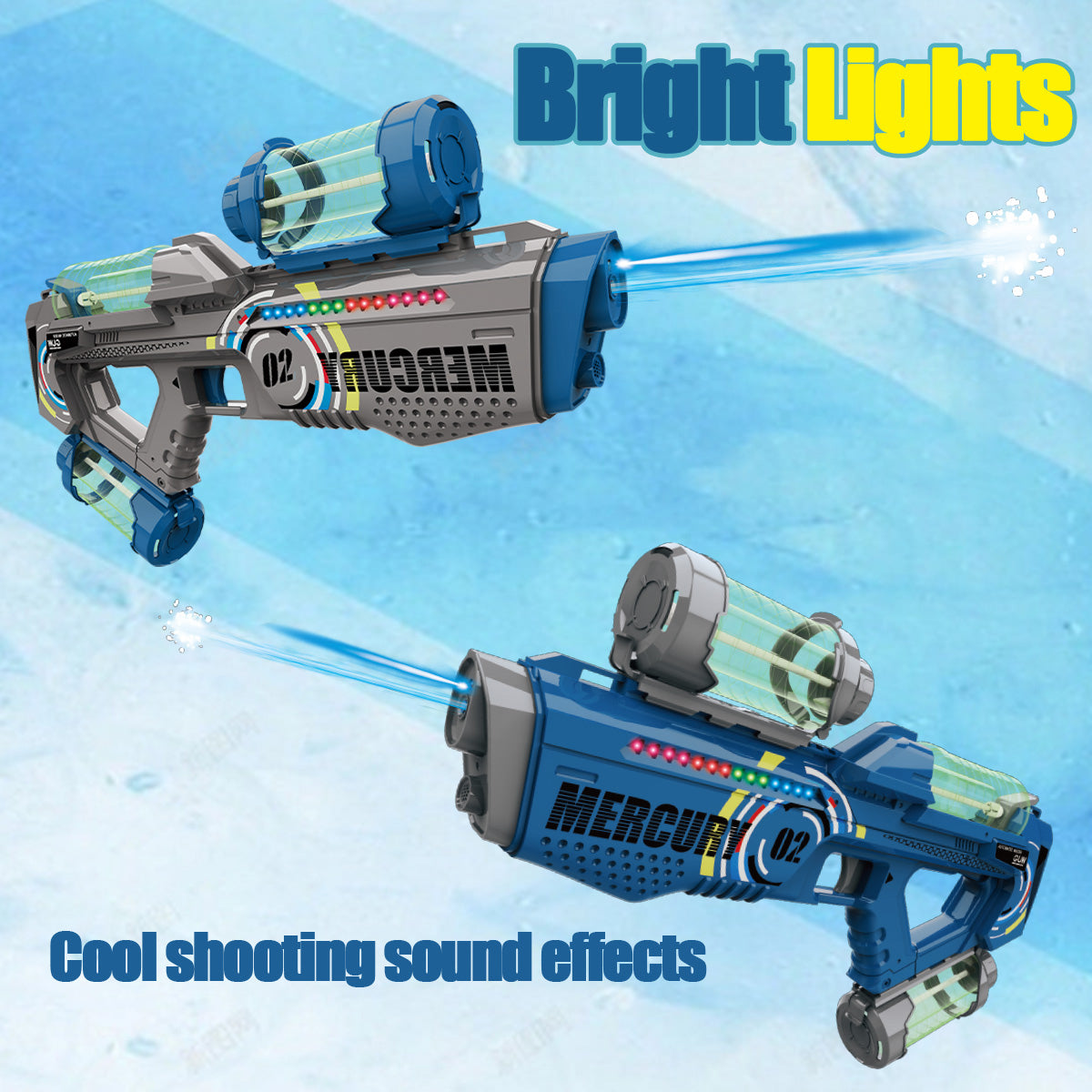 Summer Splash Electric Water Gun with LED Lights