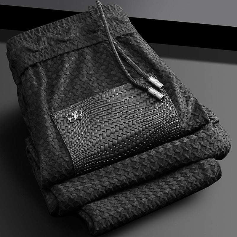 Men’s Ice Silk Houndstooth Set