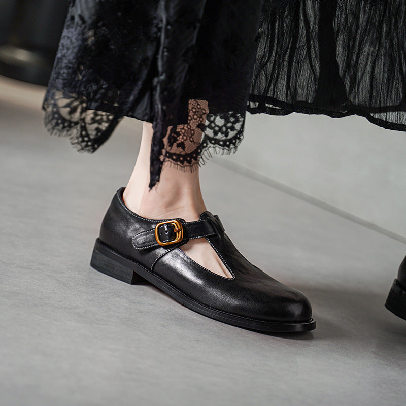 Retro Mary Jane Flats