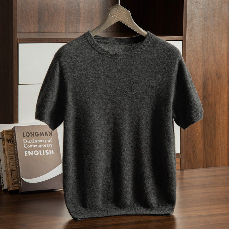 Men’s Cashmere Short Sleeve Sweater