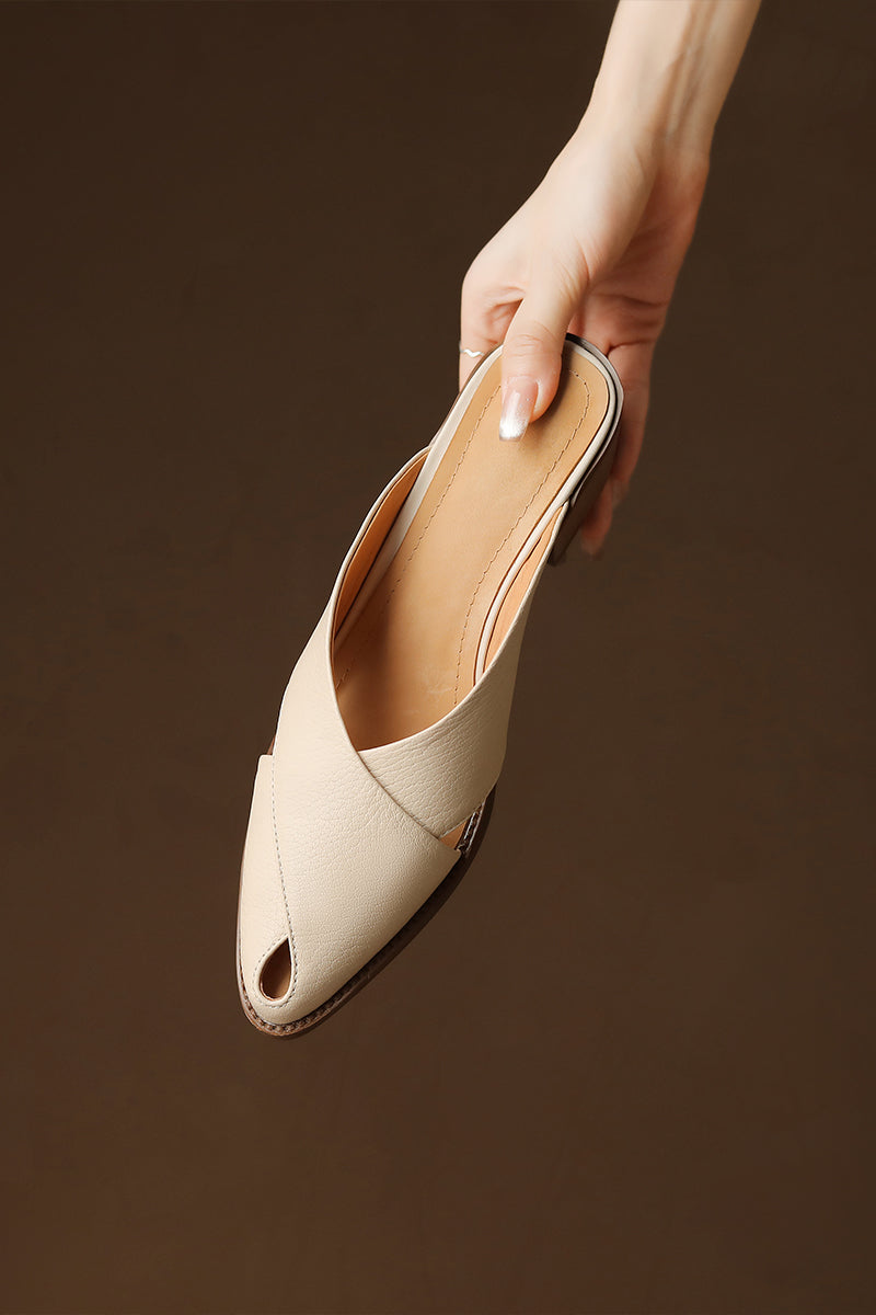 Classic Mid Heel Mules