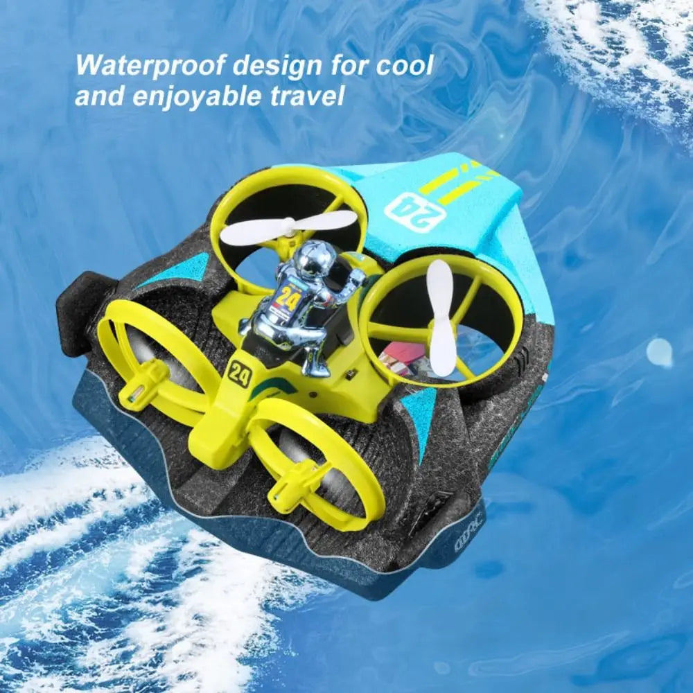 3-in-1 All-Terrain RC Drone – Fly, Drive & Sail Anywhere