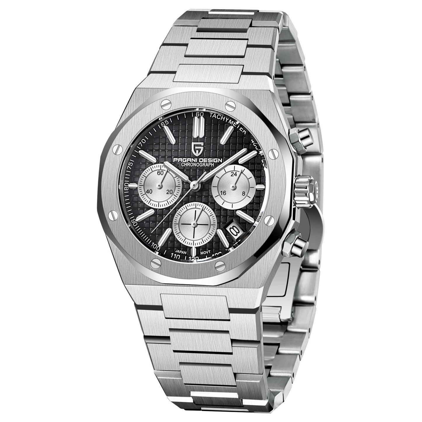 Business Luxury Steel Watch - Chronograph Style