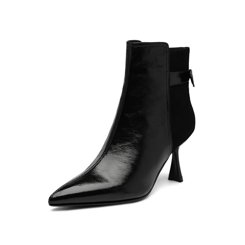 Slim Heel Ankle Boots