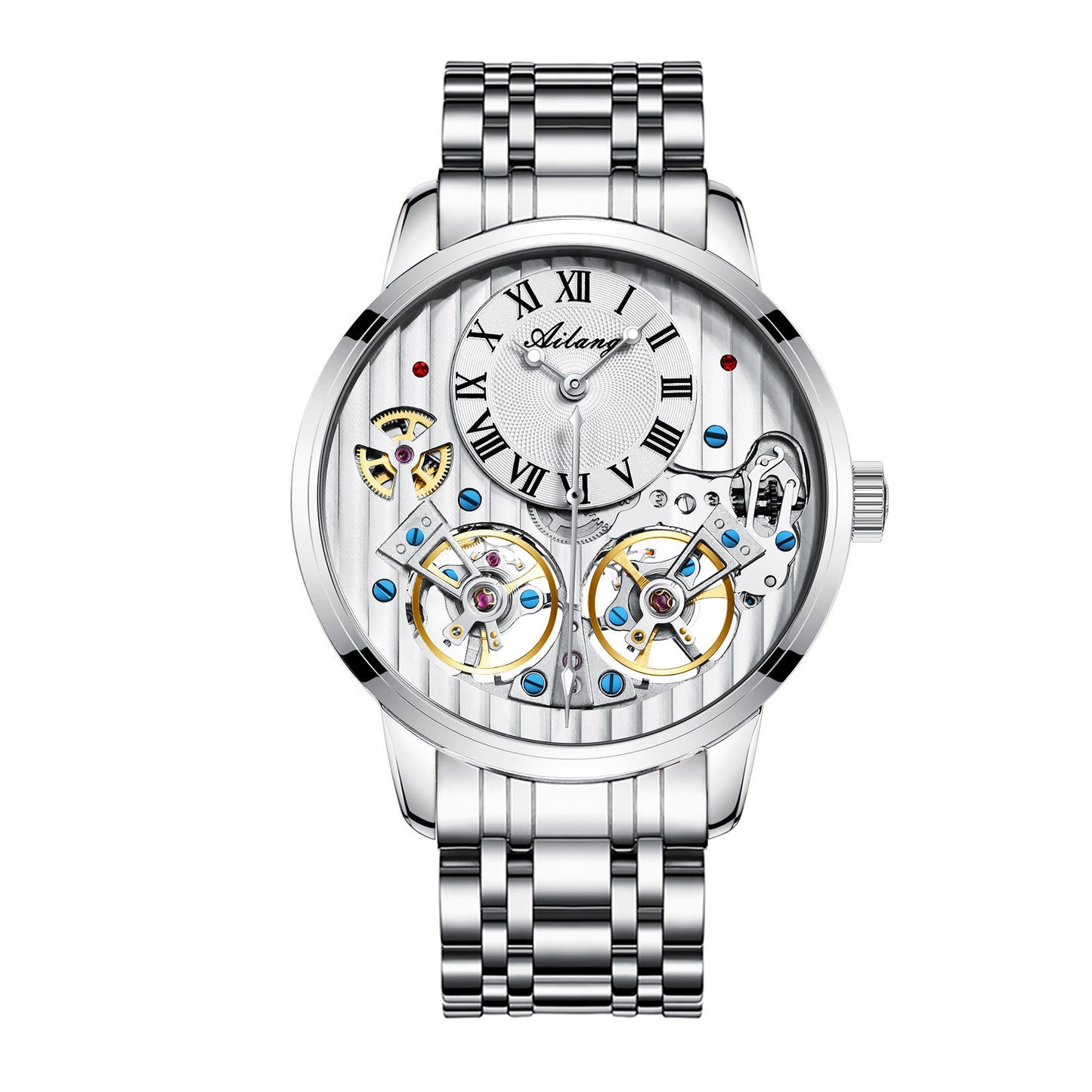 luxury Automatic Skeleton Watch - Classic Gentleman Style