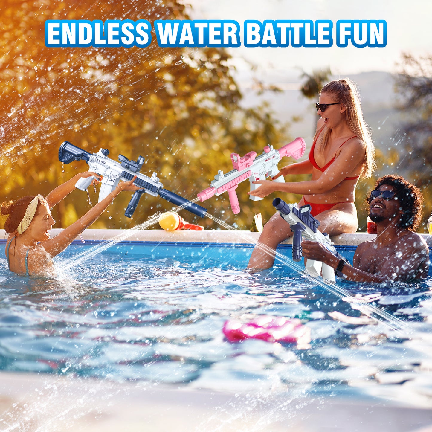SplashMaster Electric Water Blaster – Outdoor Fun Toy Gun