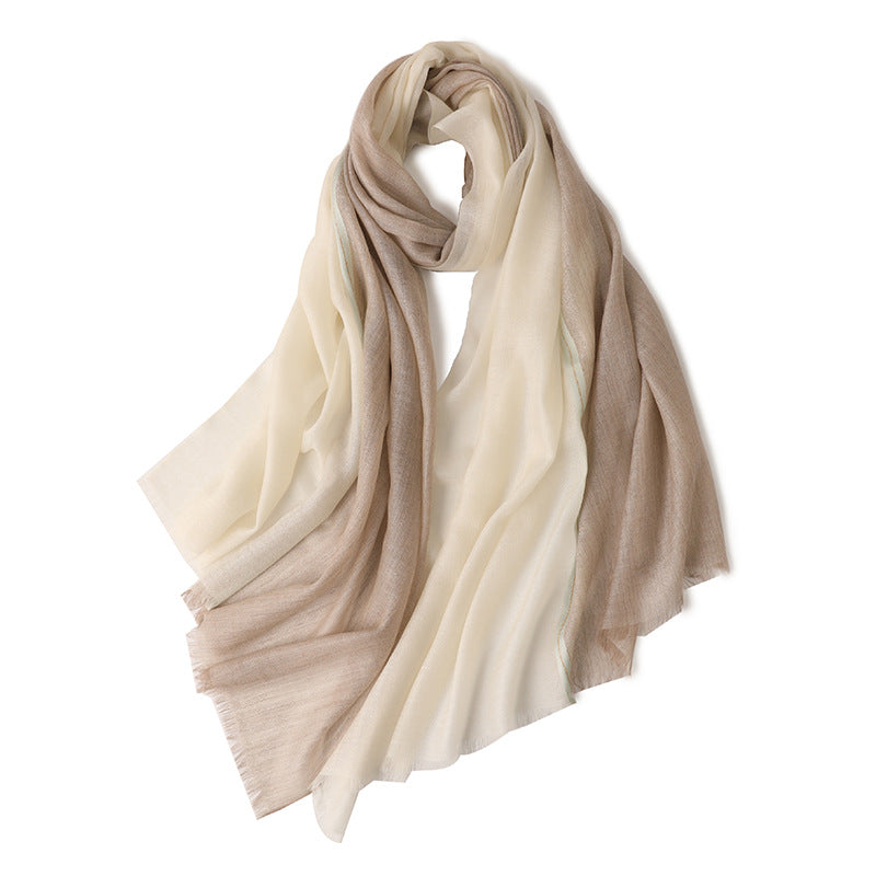Ring Detail Long Scarf